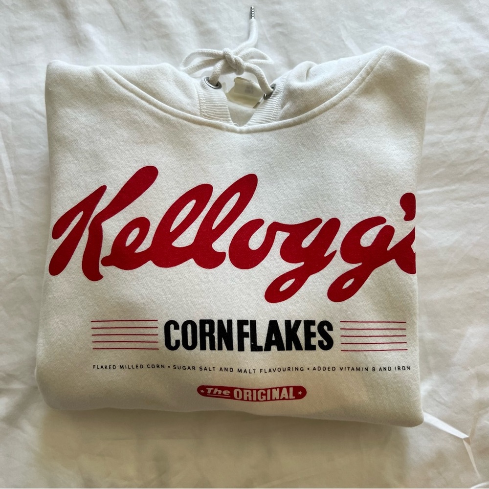 White Kellog’s Cereal Logo Hoodie